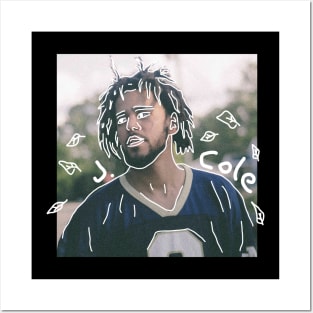 j. cole off seasons drawing art 2 Posters and Art